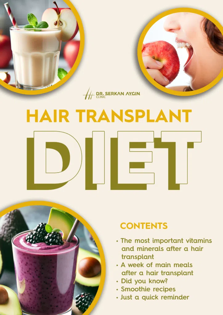 what to eat after hair transplant, hair transplant diet, hair transplant post op diet