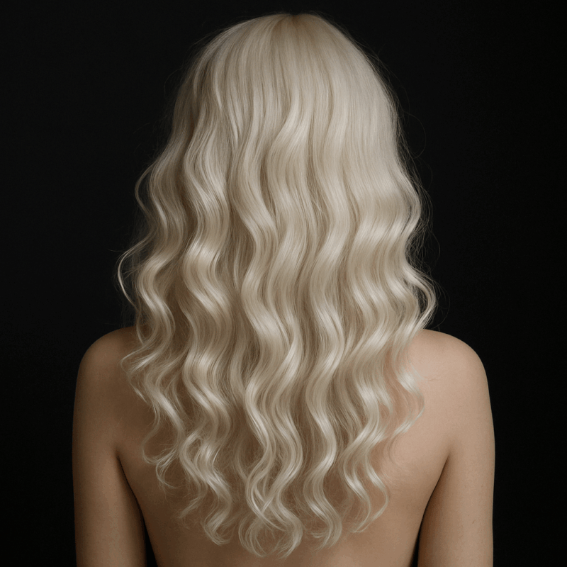 Platinum types of blonde hair