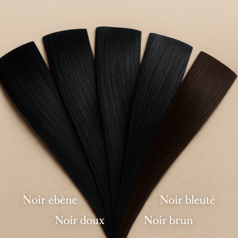 Les 4 types de cheveux noir