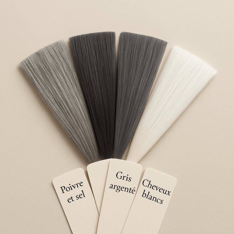 Les 4 types de cheveux gris et blancs