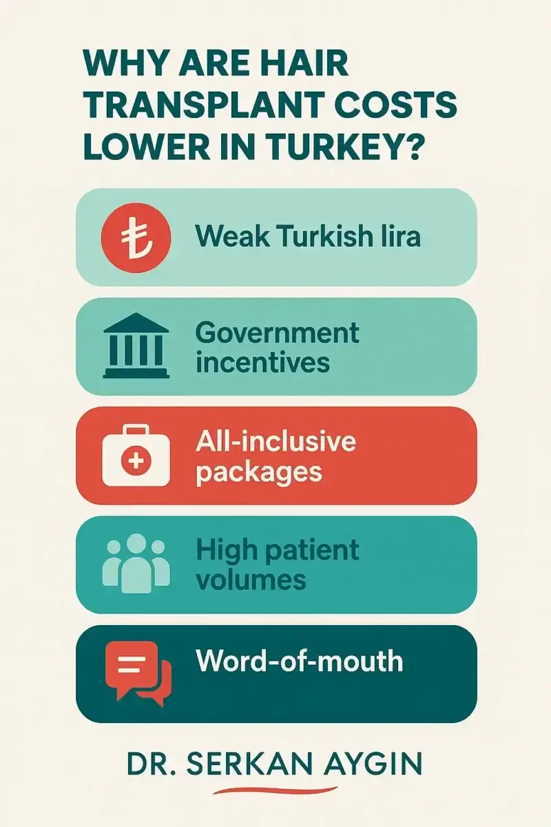 Reasons why hair transplants are more affordable in Turkey than in other countries