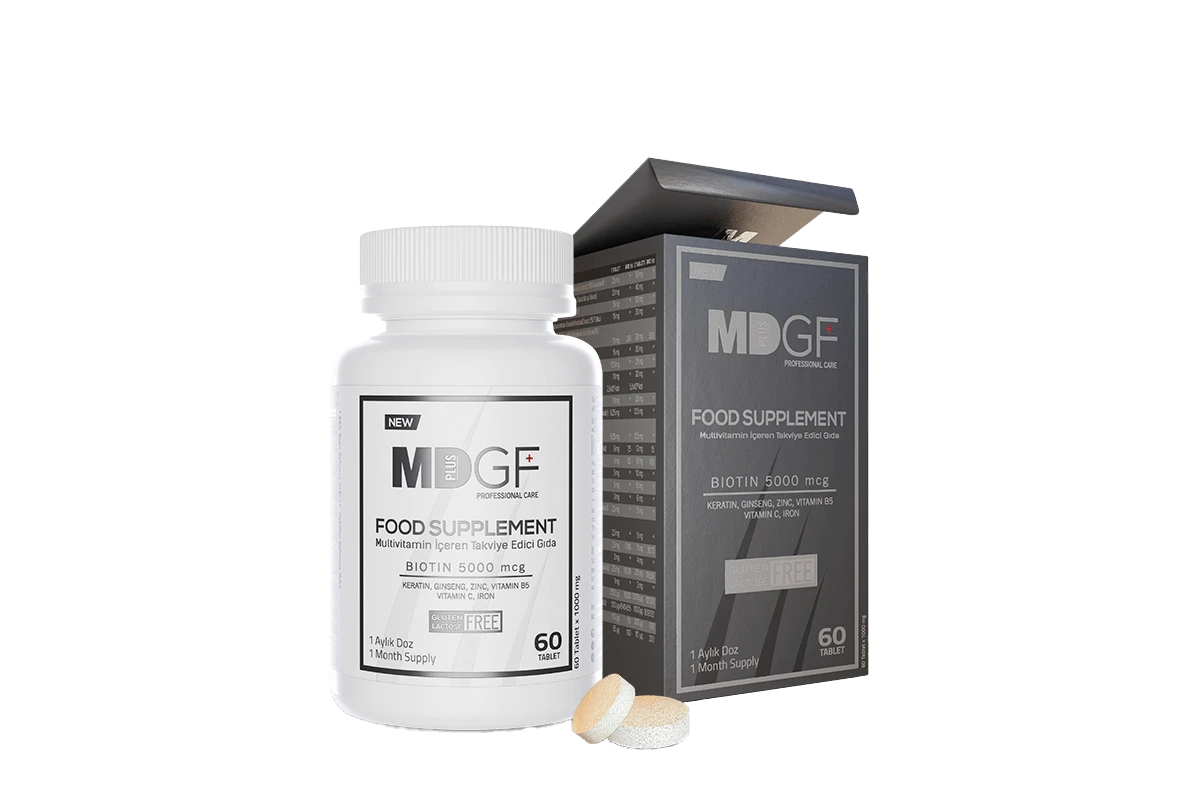 MD Bio Plus Food Supplement – Biotin for stronger hair, nails, and skin health