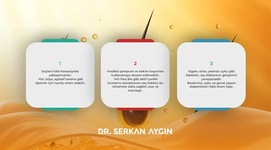 Saç ekimi sonrası 6. ayda yapılması gerekenler ve bakım önerileri